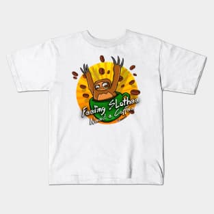 Feeling Slothee Need a Coffee Kids T-Shirt